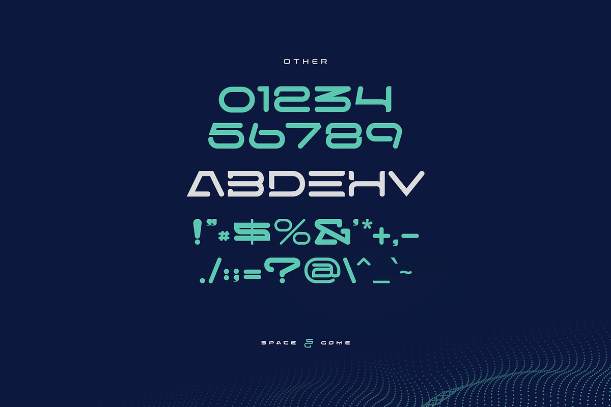 Space Gome - Futuristic Display Font, a Serif Font by Koplexs Studio (Photo 9 of 10)