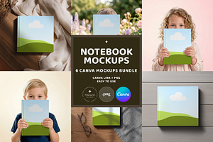 KDP Journal Book Canva Mockup Bundle