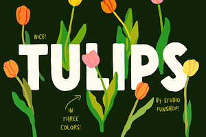 Painted Tulips! Illustration Pack!