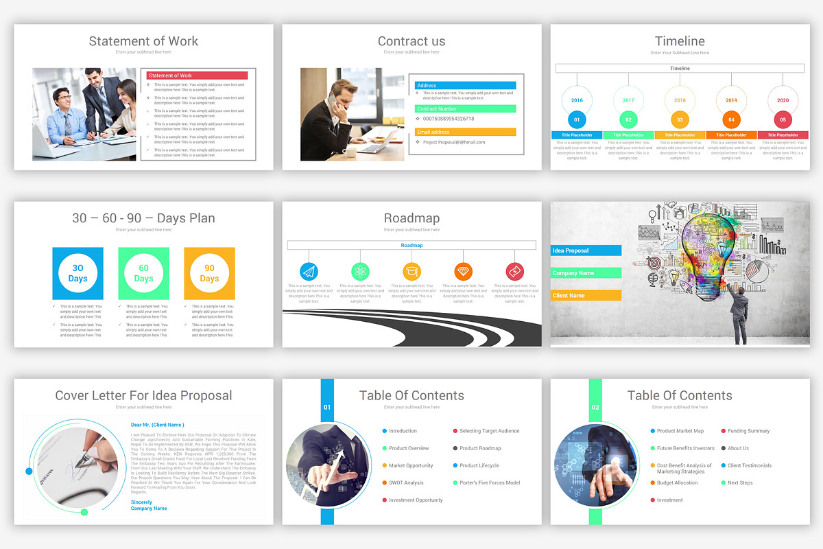Business Proposal PowerPoint Design, a Presentation Template by OceanArt (Photo 7 of 20)