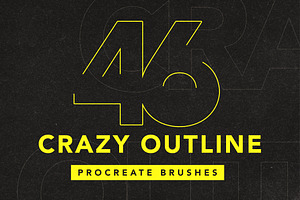 46 Outline brushes procreate