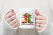 Howdy Christmas Png, an Illustration by Watercolor design (Thumbnail 5 of 6)