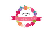 Kids fruit elements And LOGO element, a Decorative Illustration by MooBeer (Thumbnail 8 of 8)