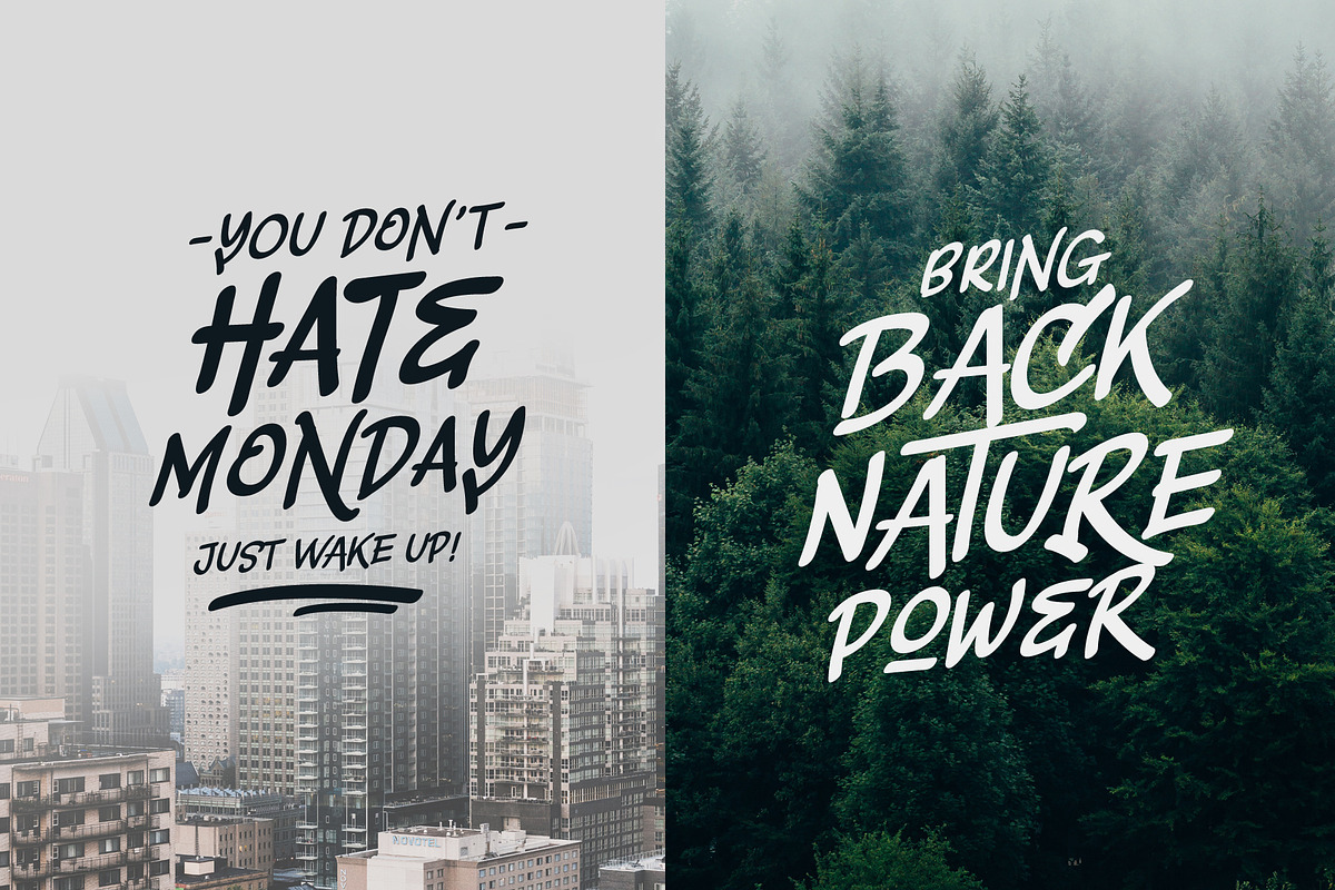 Slashback Typeface preview 3