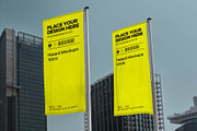 Double Banner Flag Mockup, an Advertising Mockup by HAZARD MOCKUPS (Thumbnail 7 of 9)