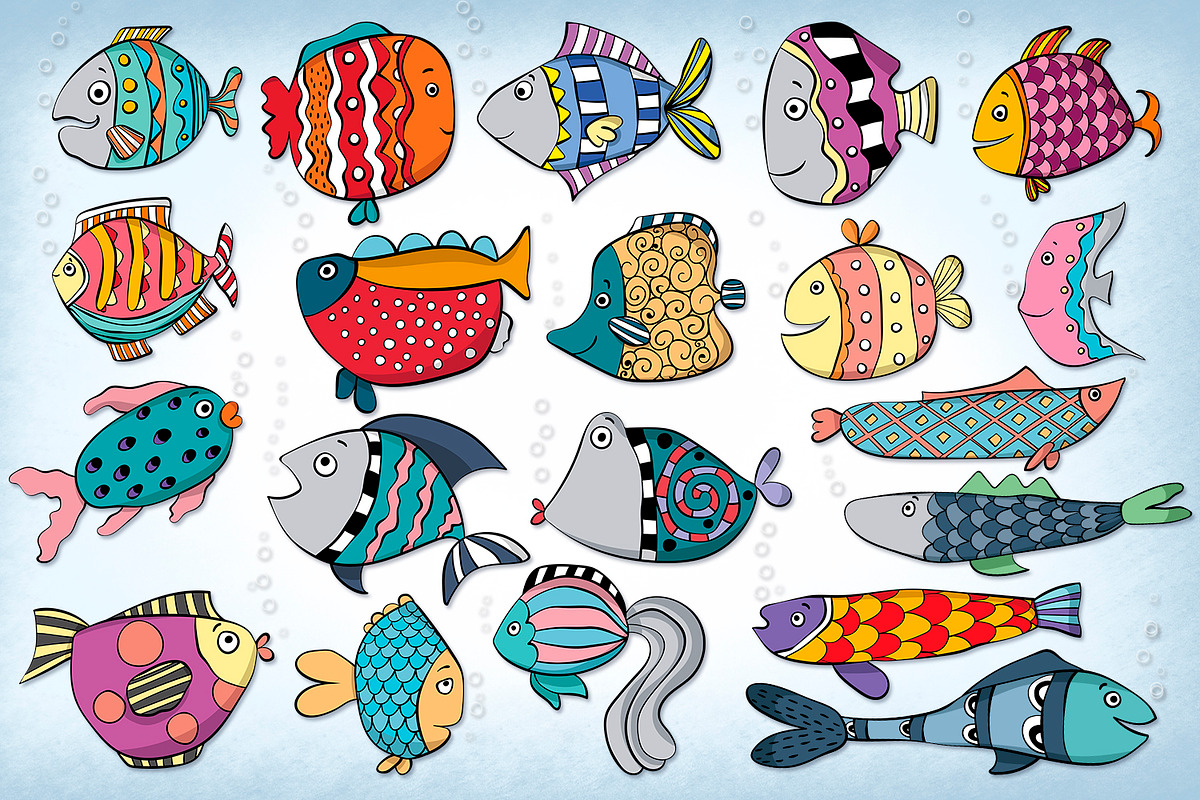 Funky Fish, an Illustration by clipick (Photo 2 of 5)