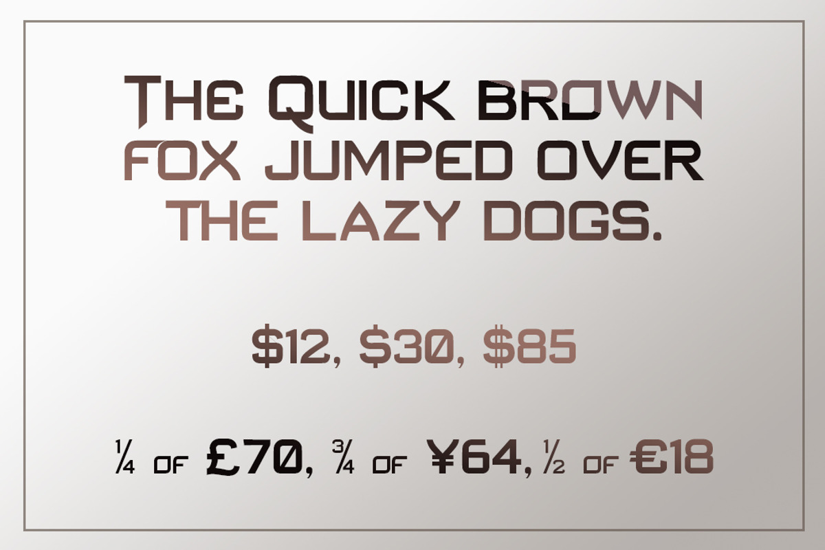 Gothique Modern Sans Serif Font preview 3