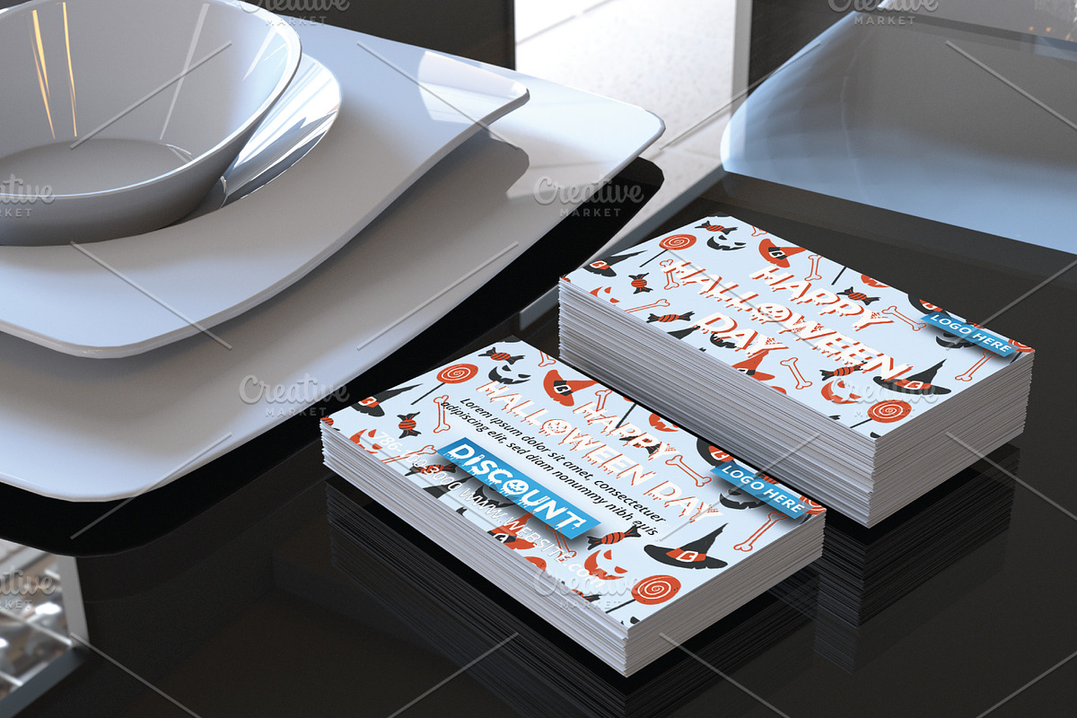 Halloween Business card template, a Business Card Template by FusionadCreates (Photo 4 of 4)