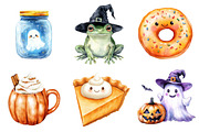 Kawaii Halloween Pumpkin Ghost, a Seasonal Illustration by CitraGraphics (Thumbnail 2 of 5)