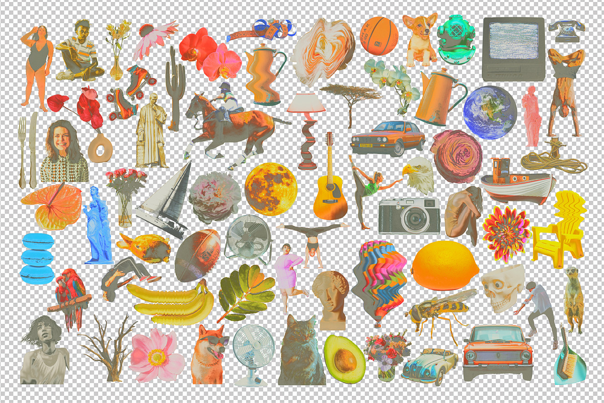 90s Collage Low Ink Kit, an Object Graphic by angelainthefields (Photo 7 of 13)