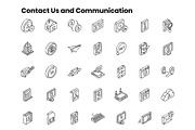 2000+ Isometric Icons Set, an Outline Icon by Brickclay (Thumbnail 6 of 37)