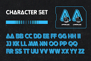 Aqeon - Layered Y2K Font, a Sans Serif Font by Drizy (Thumbnail 3 of 8)
