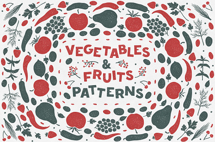 Vegetables & Fruits Patterns