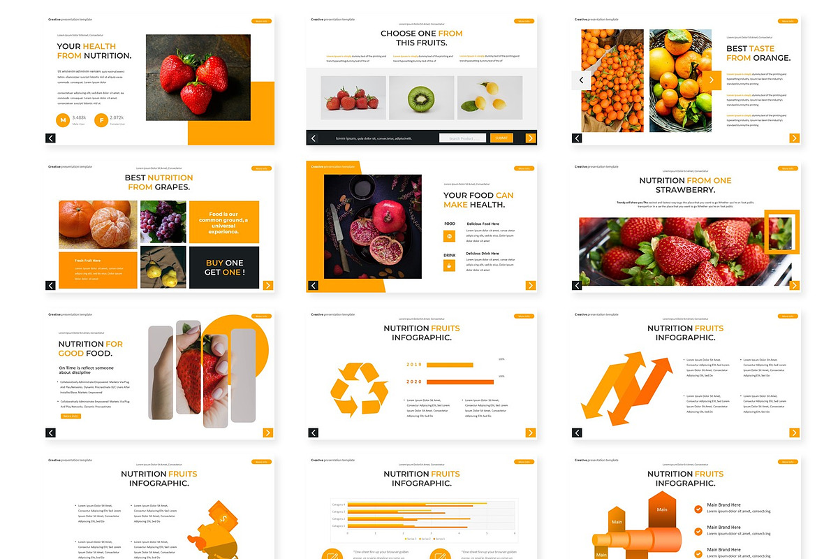 Orange - Powerpoint Template, a Presentation Template by AQR Studio