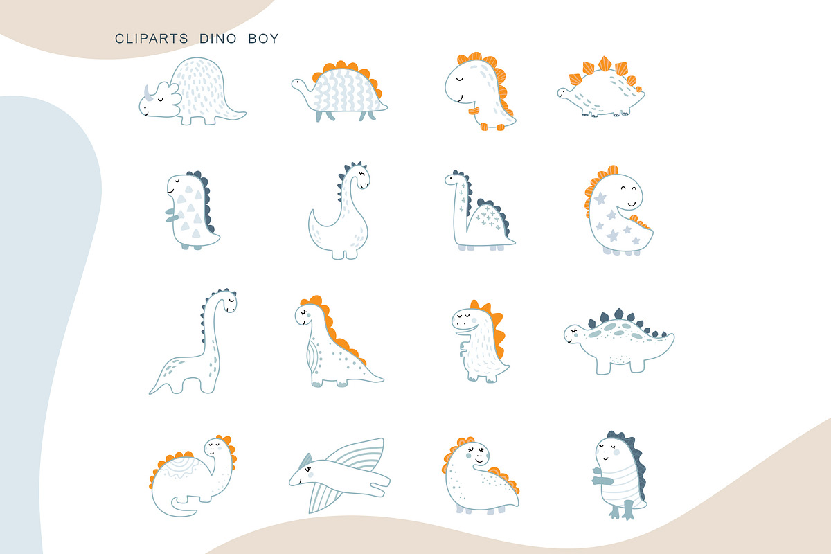 Dino Boy SVG, an Object Graphic by Happy Letters (Photo 6 of 15)