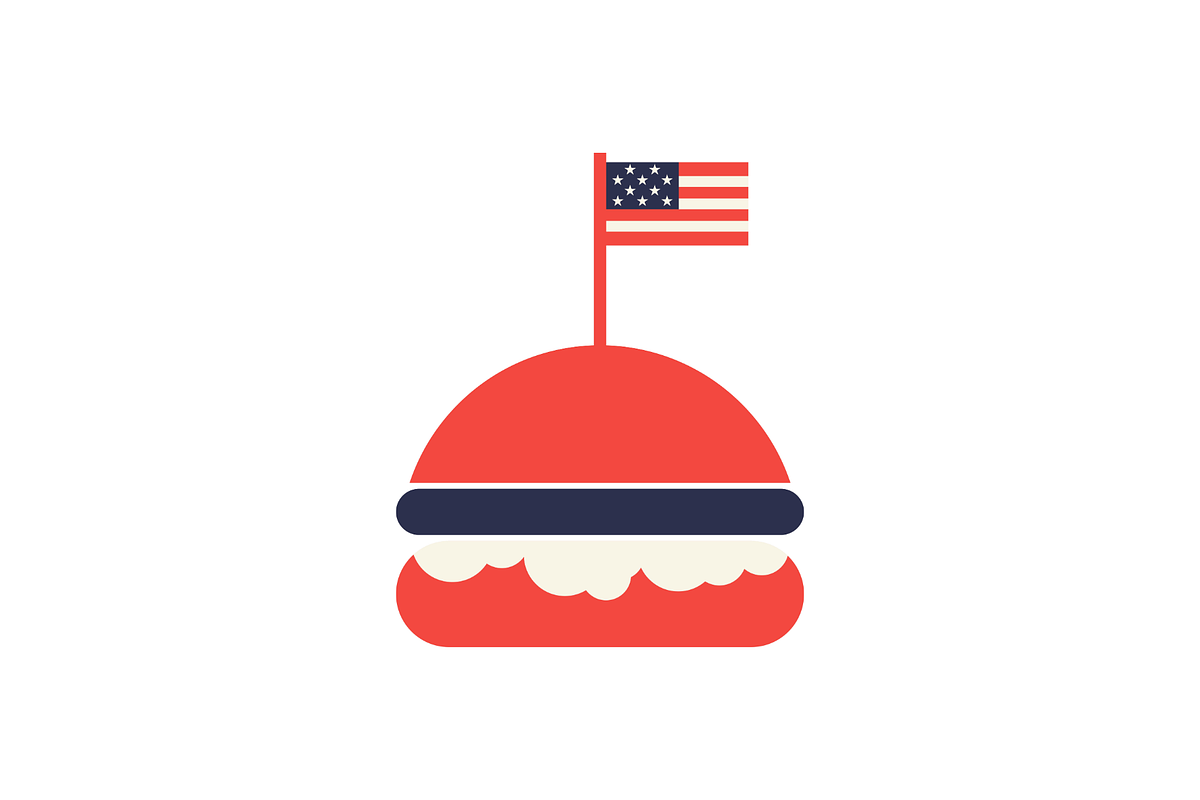 4th of July Patriotic Illustrations, an Object Illustration by Ninos Mandala (Photo 2 of 3)