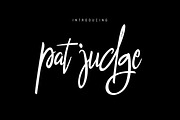 pat judge font, a Script Font by Aksa & Nusa Co. (Thumbnail 1 of 6)