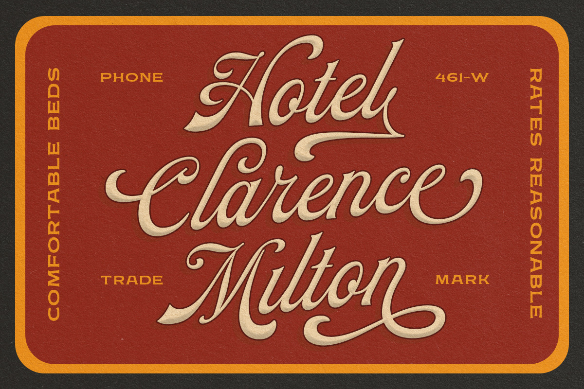 Elite Citadel Vintage Script, a Script Font by Letterhend Studio (Photo 3 of 8)
