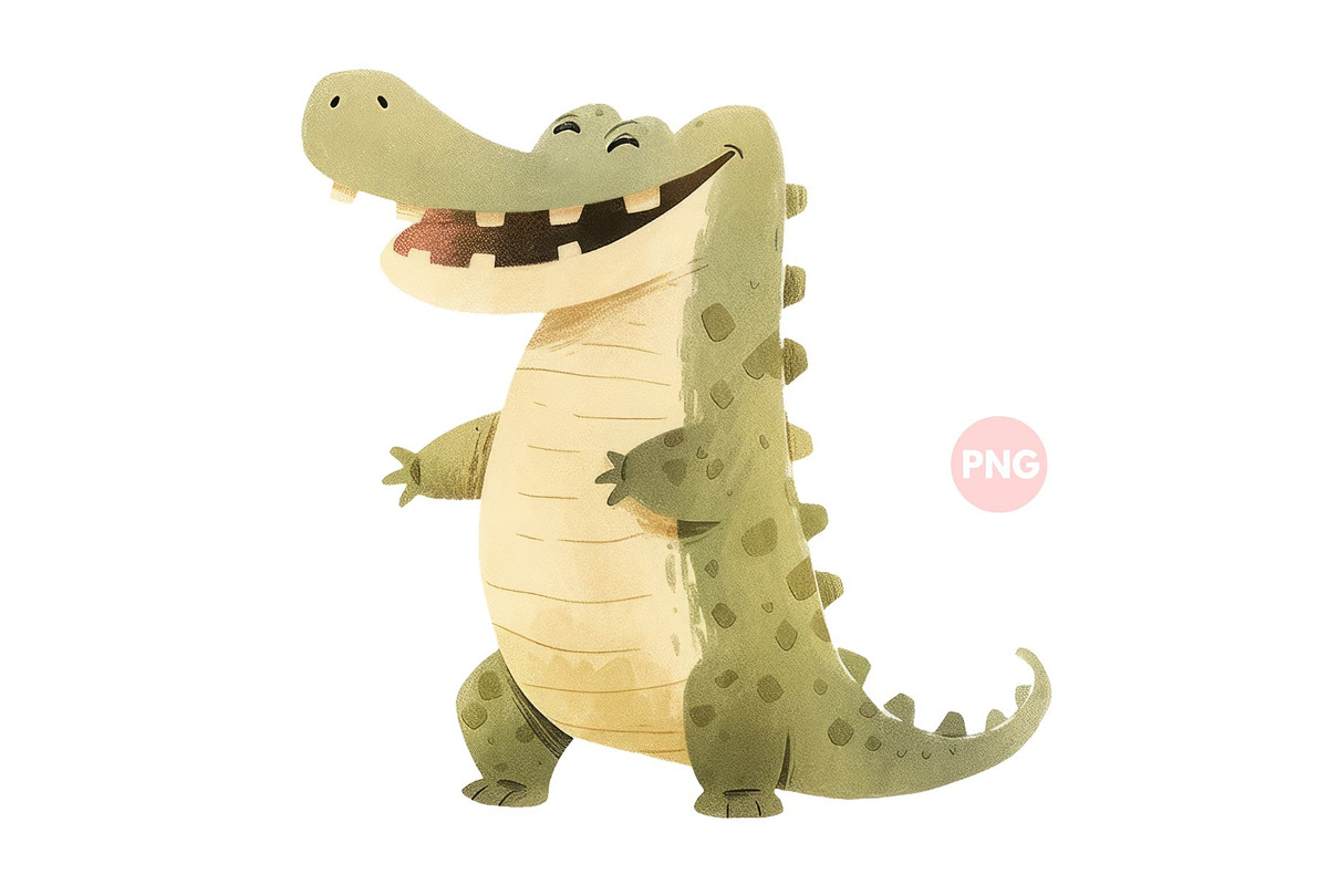 Cute Baby Crocodile Animal, an Animal Illustration by ⋒DesignECShop⋒ (Photo 1 of 3)