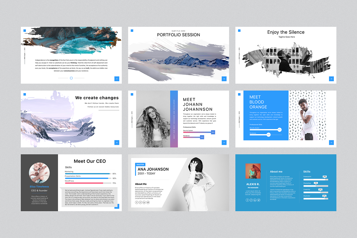 EASY - PowerPoint Template + Gift, a Presentation Template by Elizaveta ...