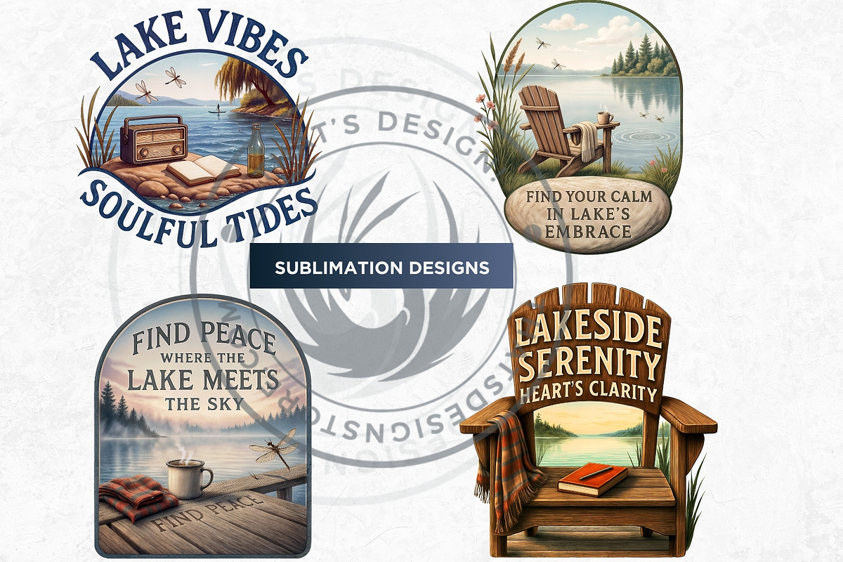 Summer Lakeside Leisure Clipart Set, a Seasonal Illustration by ThatsDesignArt (Photo 5 of 10)