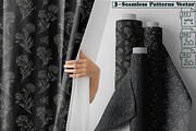 Dark Linen Minimal Floral Silhouette, a Pattern Graphic by one-touch (Thumbnail 1 of 9)