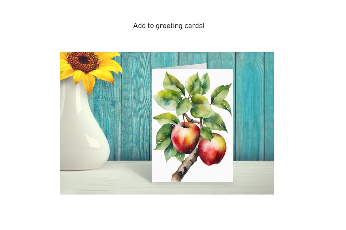 Watercolor Fruit Tree Branches Set 1, an Object Graphic by Kat's Artful Creations (Photo 8 of 9)