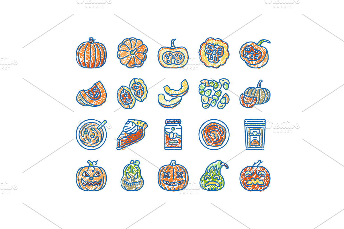 pumpkin halloween autumn orange, an Object Illustration by pikepicture