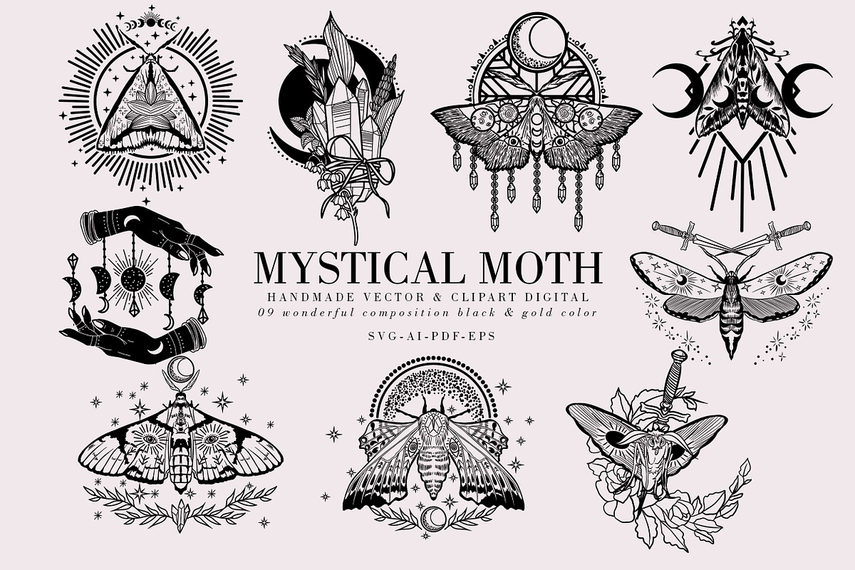 Mystical Moth, an Illustration by Luiz da Rolt Grathwohl (Photo 1 of 8)