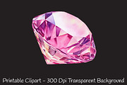Diamond Watercolor Cliparts, a Decorative Illustration by RobertsArt (Thumbnail 2 of 7)