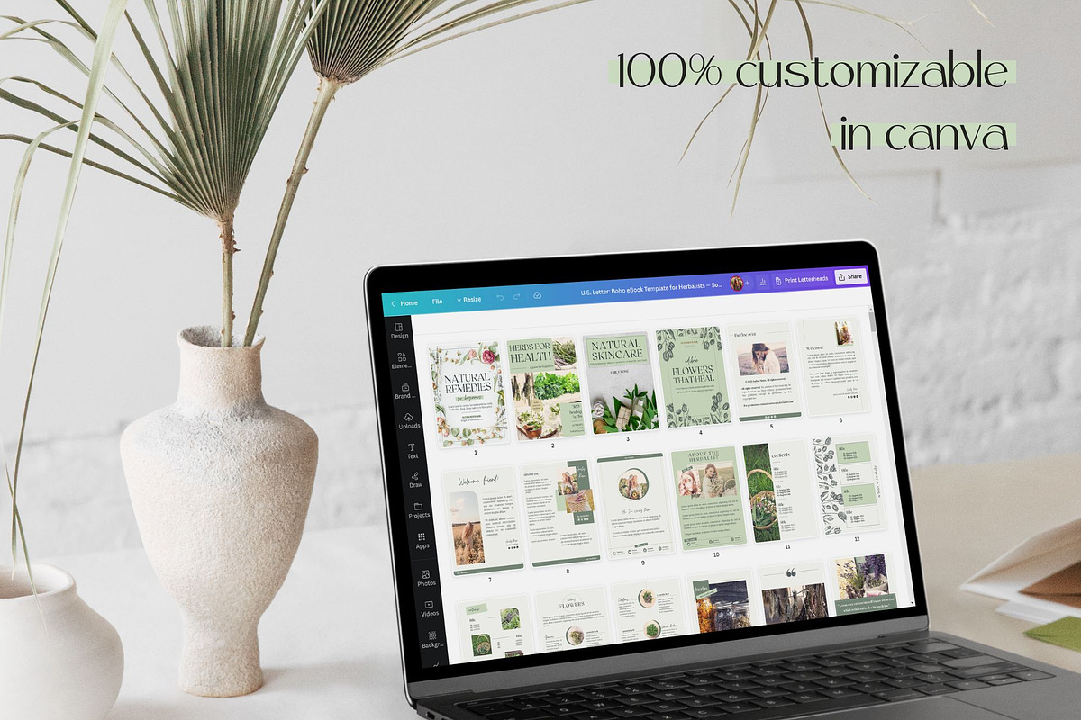 Boho eBook Template for Herbalists, a Magazine Template by Made by Melody (Photo 16 of 16)