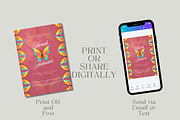 Butterfly Wedding Invite Template, an Invitation Template by InvitingStorys (Thumbnail 8 of 11)