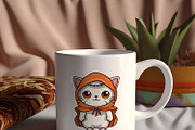 Spooky Halloween Cat Vector Clipart, a Seasonal Illustration by ARTify Illustrations (Thumbnail 6 of 10)