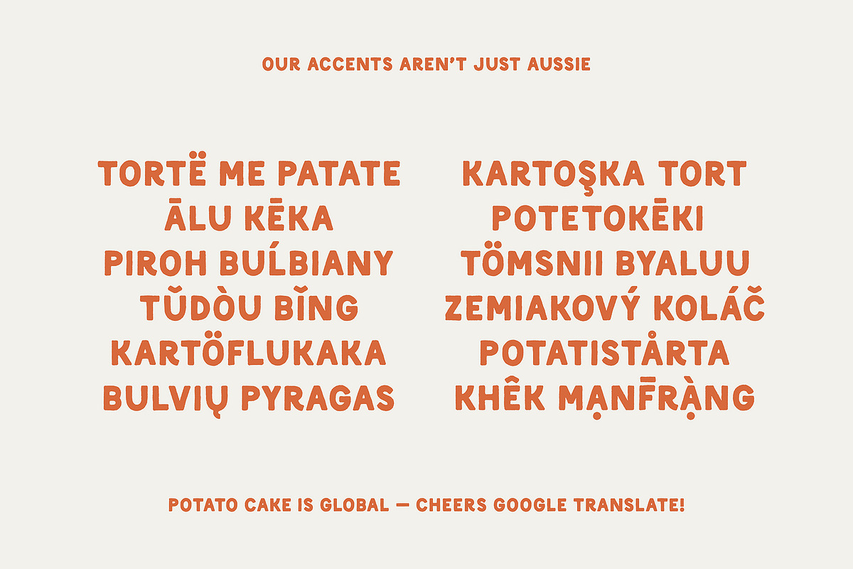 Potato Cake • Hand-drawn font, a Font by Cassie Brock Design (Photo 6 of 8)