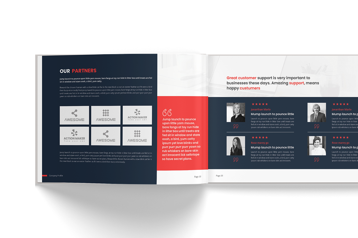 Horizontal Brochure Template, a Brochure Template by TheBrightGrap (Photo 12 of 13)