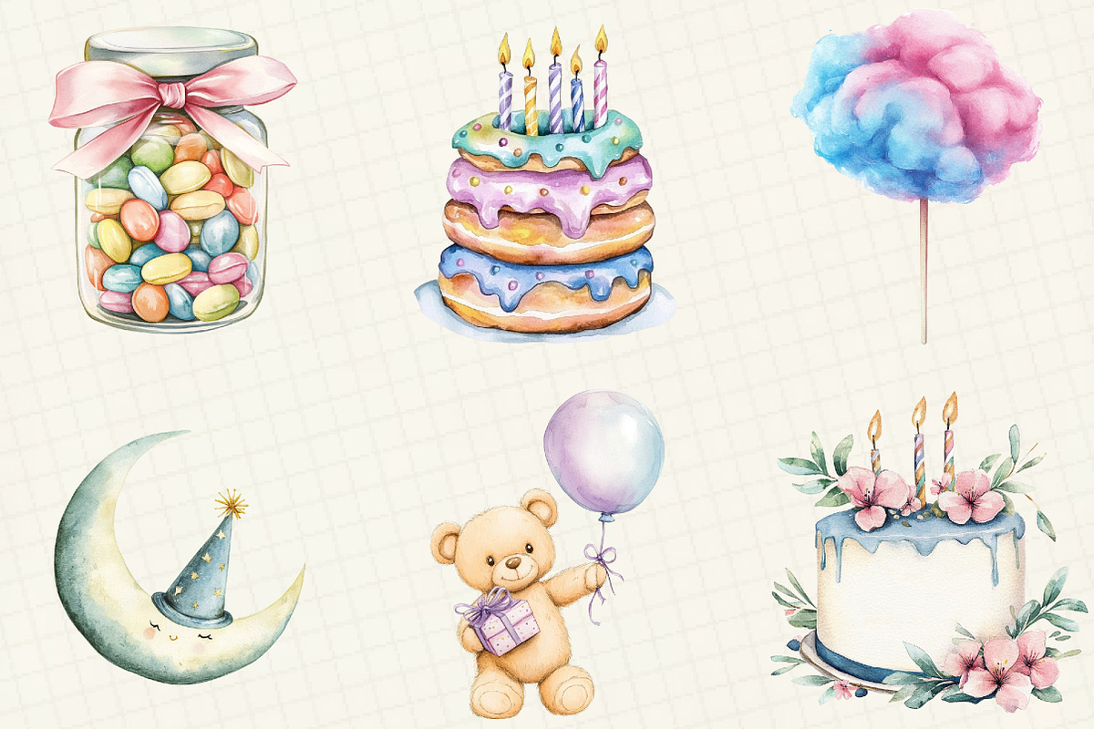 Happy Birthday Sublimation Clipart, an Illustration by OK Design (Photo 4 of 5)