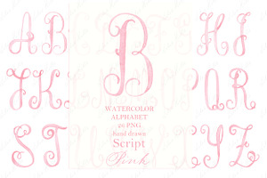 Watercolor Letters Monogram DIY