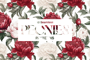 10 Peonies Patterns Vol.2