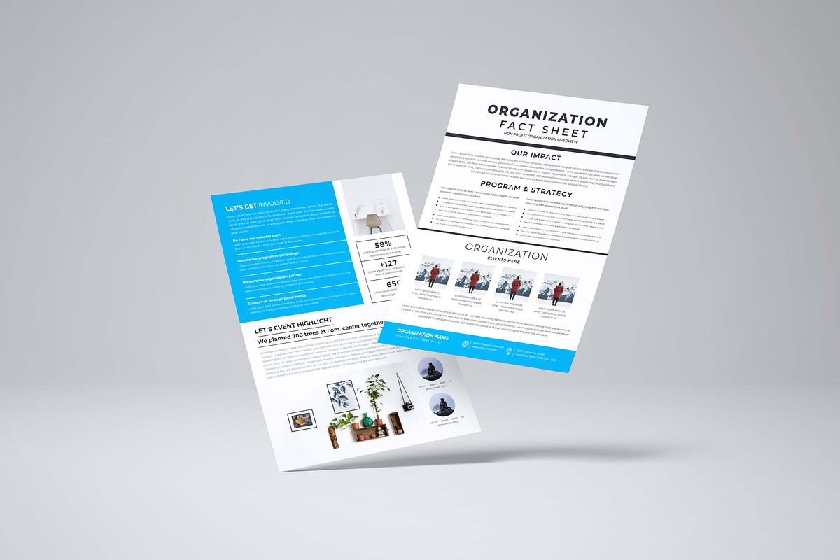 Nonprofit Organization Fact Sheet, a Flyer Template by design_hut (Photo 4 of 4)
