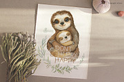 Mommy & Me. Watercolor Animals, an Animal Illustration by OctopusArtis (Thumbnail 7 of 14)