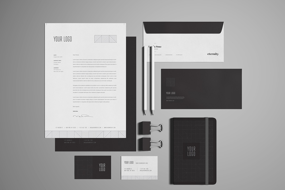 Stationery / Branding Mock-Up, a Product Mockup by Momogi (Photo 3 of 13)