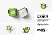 Enamel Mug Mockup, a Cups & Container Mockup by bimockup (Thumbnail 1 of 6)