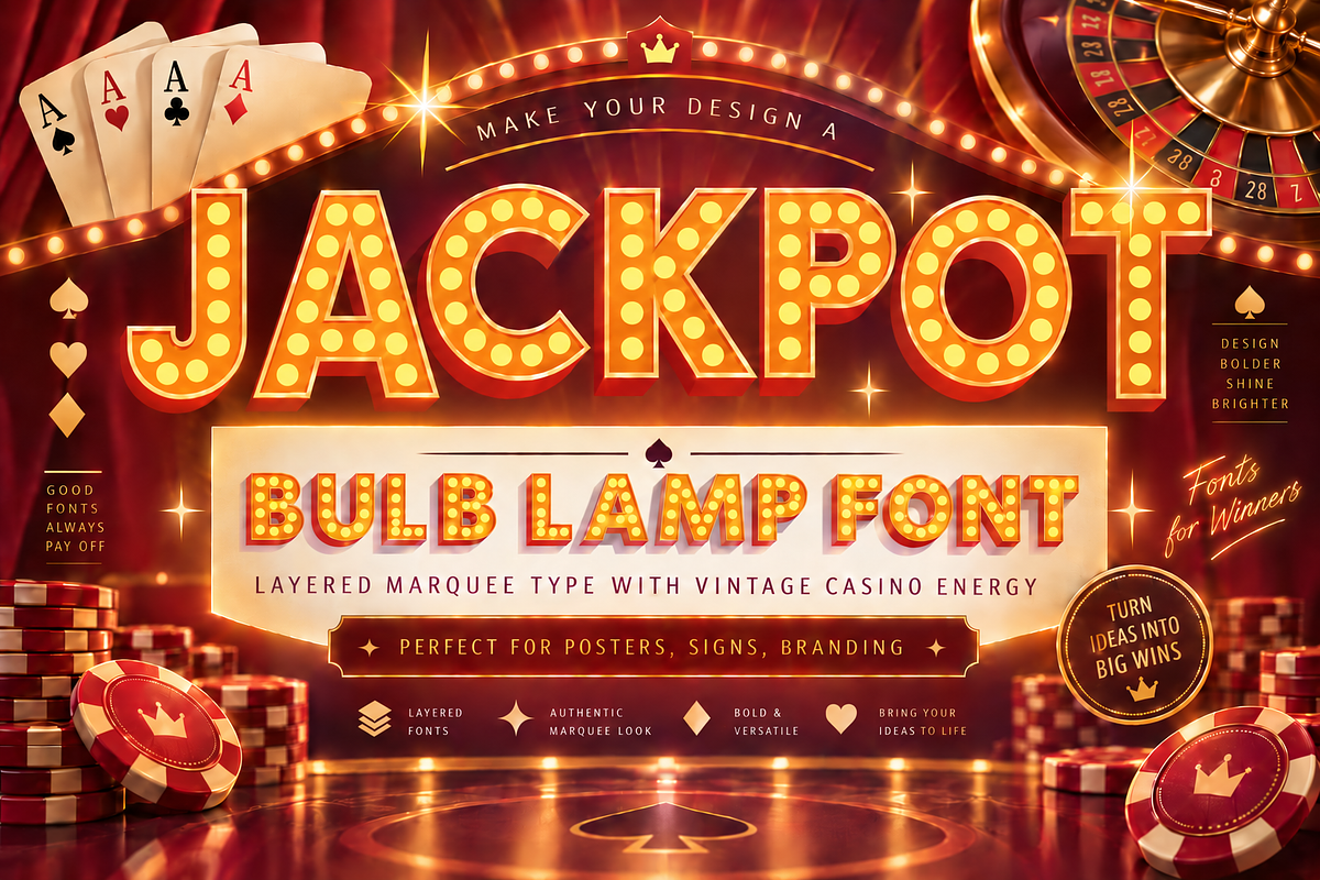 Layered font set 3D Bulb lamp, a Sans Serif Font by popskraft (Photo 14 of 16)