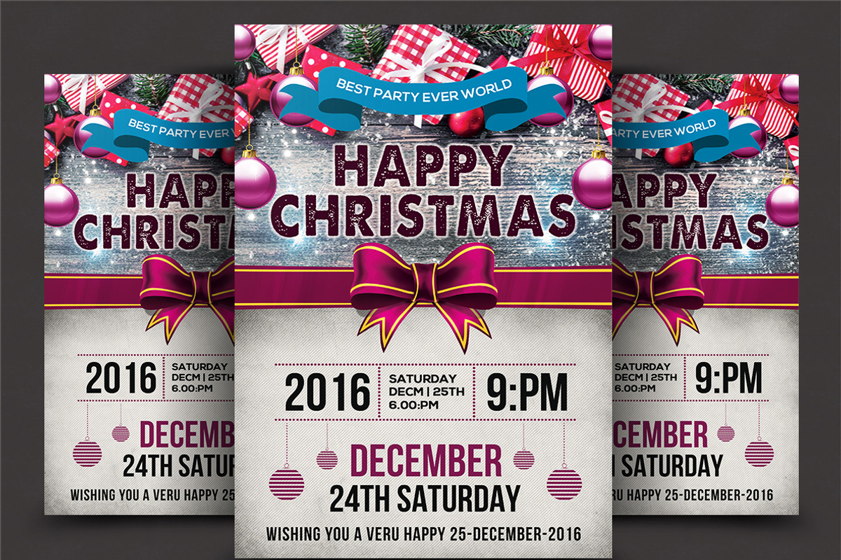 50-Christmas Flyers Bundle, a Flyer Template by AfzaalGraphics (Photo 20 of 49)