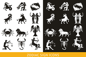 Zodiac Sign Icons Set
