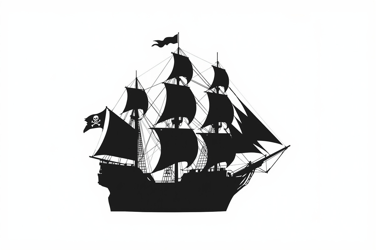 Sailboat, Cargo & Pirate Ship Bundle, an Illustration by hafijul (Photo 6 of 9)