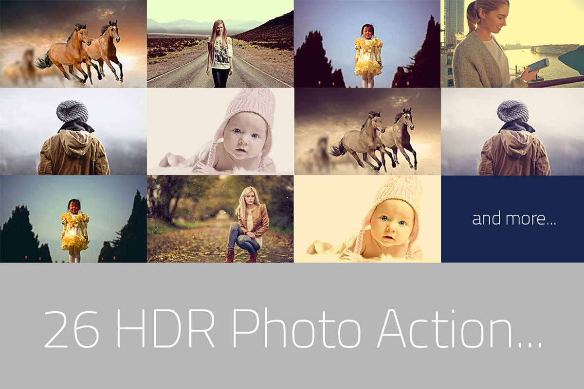 26 HDR Photo FX - Photoshop Action