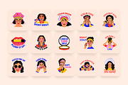 Animated Beauty Stickers Art Set, an Emoji Icon by Brickclay (Thumbnail 4 of 5)