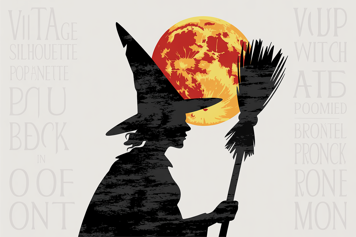 Flying Witch Black Silhouette Bundle, an Illustration by Amazin_art (Photo 2 of 7)