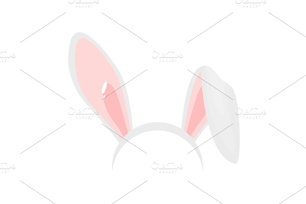 Rabbit ears realistic vector, an Object Illustration by the8monkey